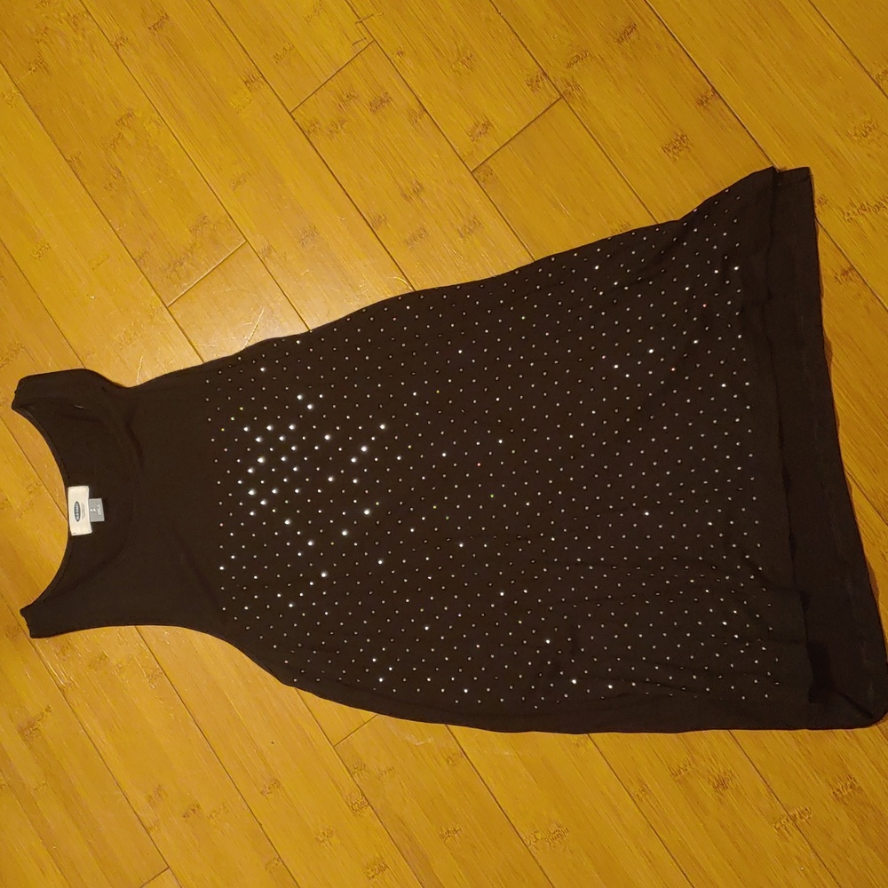 Old Navy tank top with silver rhinestones